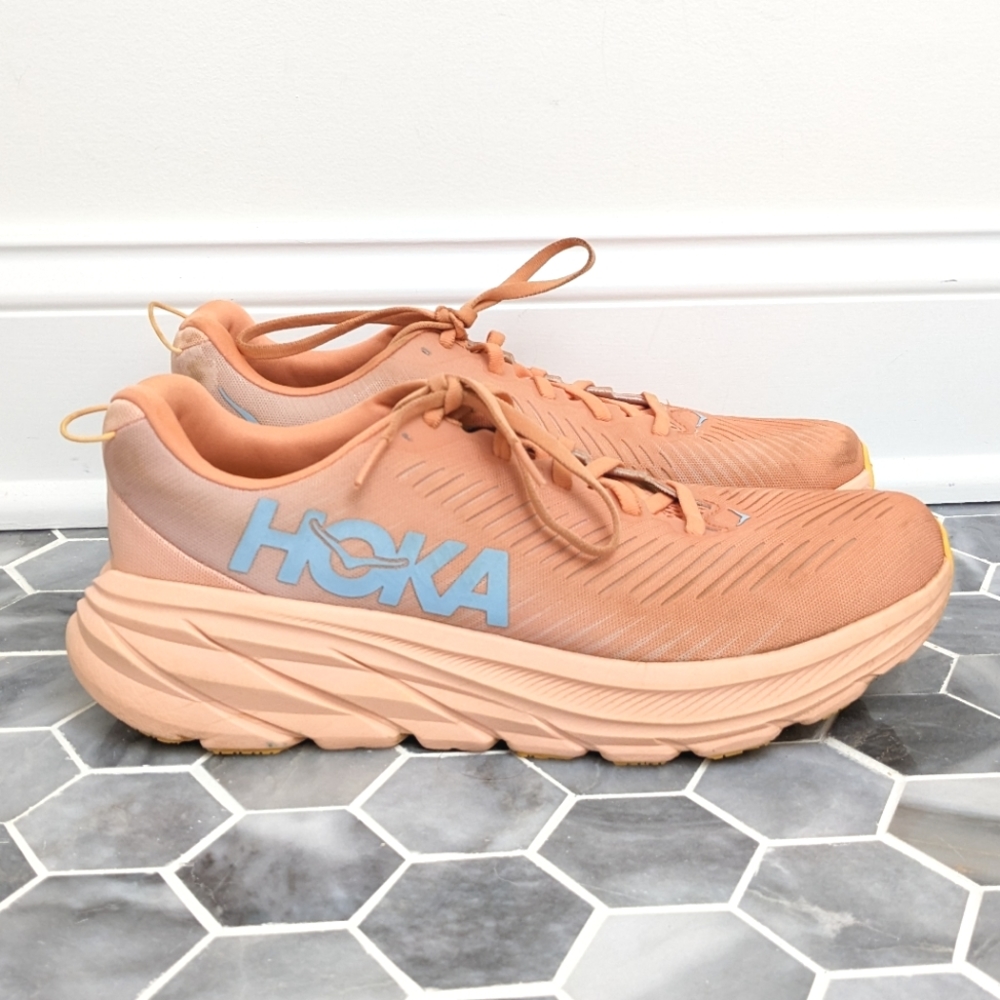 Hoka One One Rincon 3 Shell Coral Peach Parfait Sneakers Running Shoes